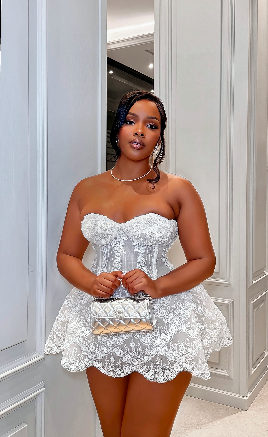 The Ophélie Lace Corset Mini alternate view