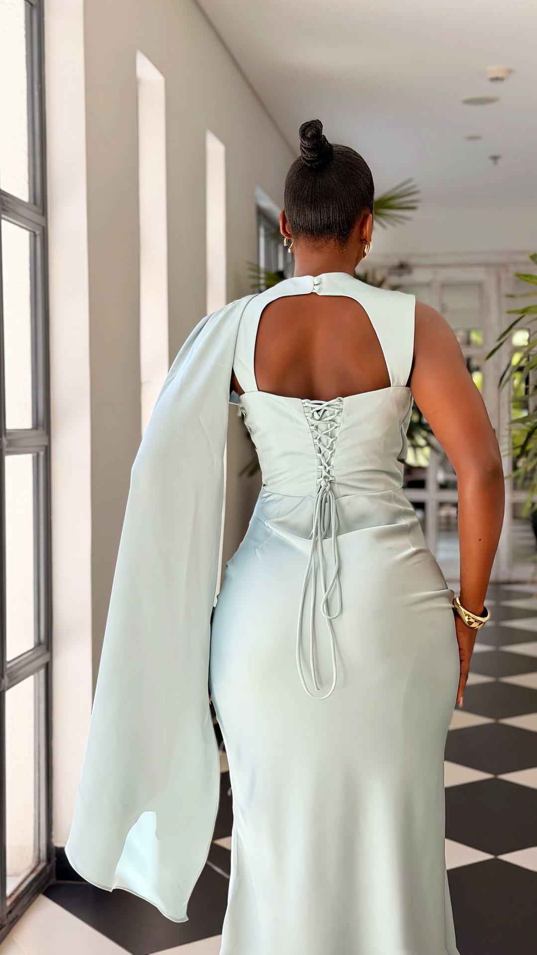 The Séverine Cape Gown alternate view